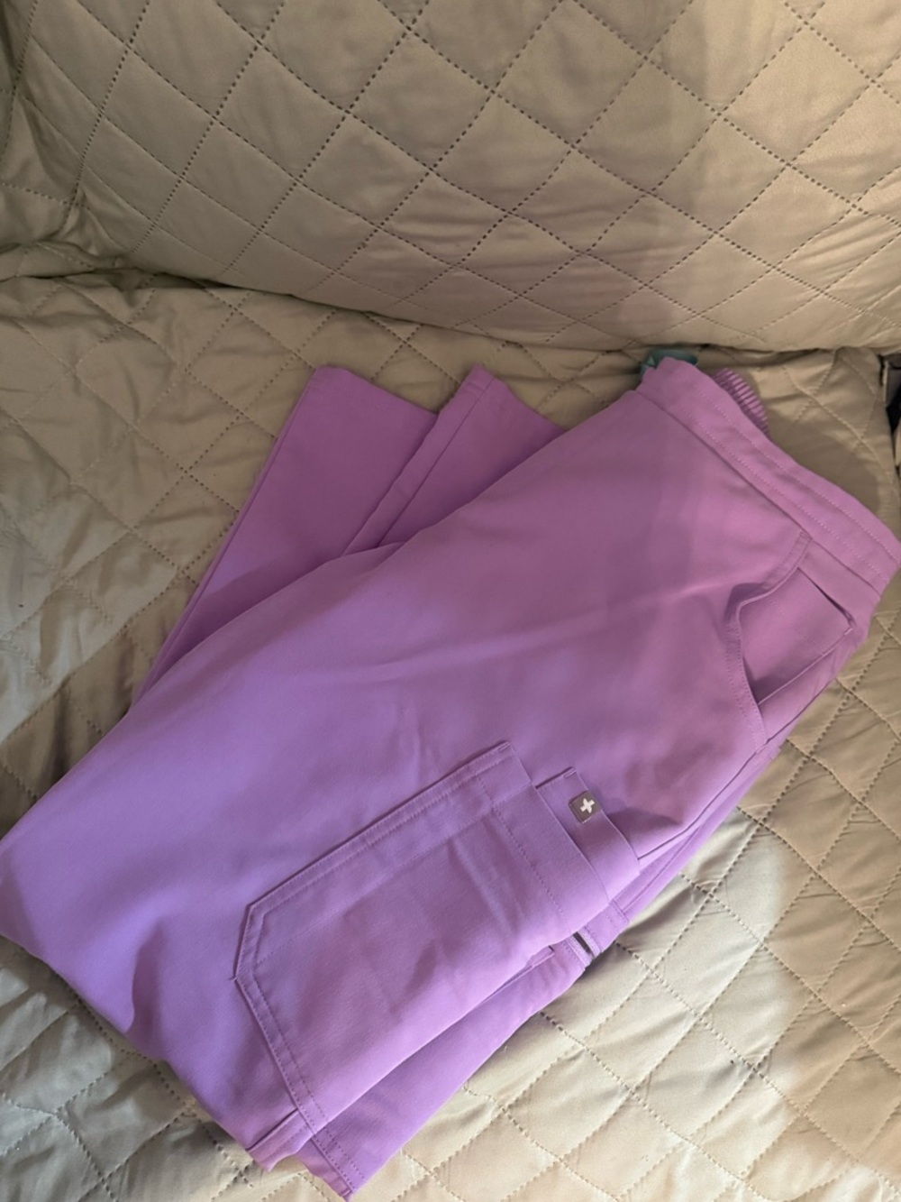 Figs Lilac Dawn Yola Straight Leg Scrub Pants